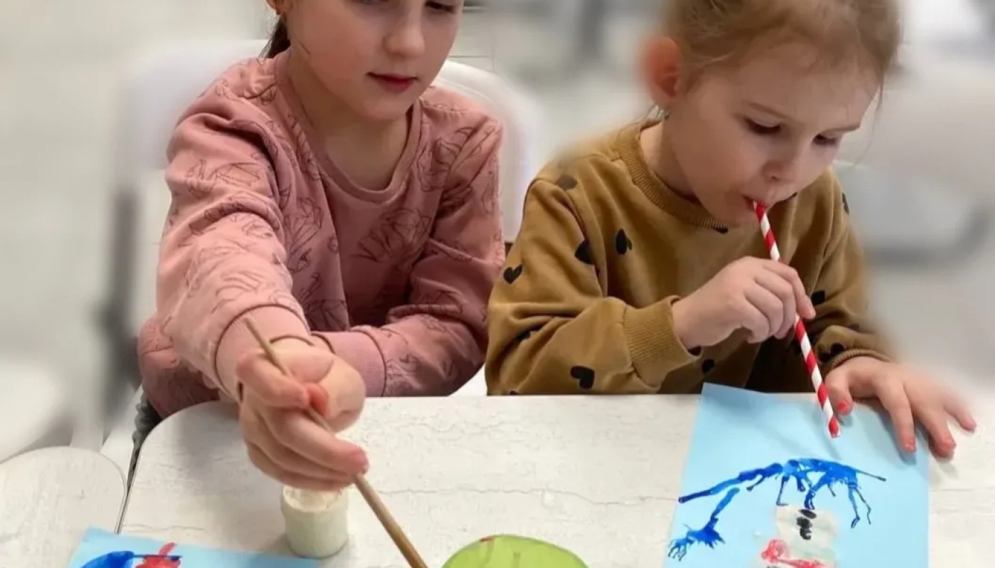 Мастер-класс по кляксографии «Зимний пейзаж»